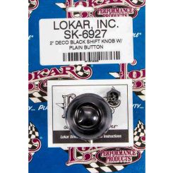 Lokar Shifter Knob Deco Aluminum Black Anodize Lokar Shifters