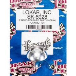 Lokar Shifter Knob Deco Aluminum Polished Lokar Shifters