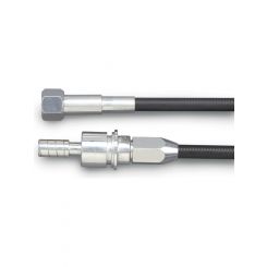 Lokar Speedometer Cable 7 ft Long Cut to Fit Black Polyurethane Hous