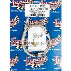 Lokar Throttle Cable Hi-Tech 3 ft Long Hardware Included Braided