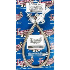Lokar Transmission Dipstick Hi-Tech Firewall Mount Flexible Braide