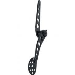 Lokar Pedal Assembly Lakester Gas Firewall Mount Steel Black Powder