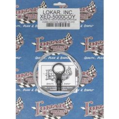Lokar Engine Oil Dipstick Braided Stainless Aluminum Black Anodiz