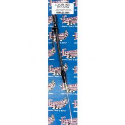 Lokar Engine Oil Dipstick Block Mount Braided Stainless Stainless Bl