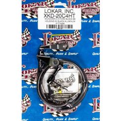 Lokar Kickdown Cable Hi-Tech Adjustable Length Braided Stainless S
