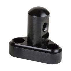 Lokar Throttle Cable Bracket Manifold Mount Aluminum Black Anodize