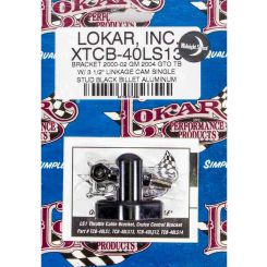 Lokar Throttle Cable Bracket Manifold Mount Aluminum Black Anodiz
