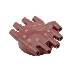 Mallory Distributor Cap Socket Style Terminals Clamp Down Red Non-Vented