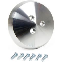 March Performance Air Conditioning Pulley Cover Aluminum Clear Anodize Ma