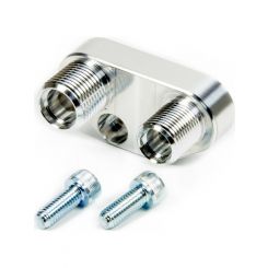 March Performance Air Conditioning Compressor Manifold Aluminum Polished