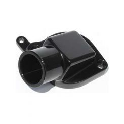 Meziere Water Neck 15 Degree 1-1/2 in Hose ID O-Ring Seal Aluminum Bl