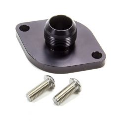 Meziere Water Neck Straight 16 AN Male O-Ring Seal Aluminum Black Ano