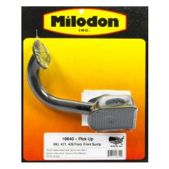 Milodon Oil Pump Pickup Stock Replacement Bolt-On 5-3/4 in Deep Pan For