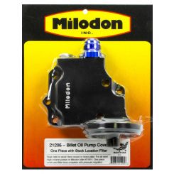 Milodon Oil Pump Cover Stock Oil Filter Location Fittings Included Bill