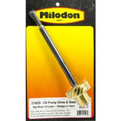 Milodon Oil Pump Drive Shaft 8.187 in Long Bronze Gear Mopar B / RB-Ser