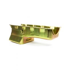 Milodon Engine Oil Pan Rear Sump 6 qt 8-1/2 in Deep Steel Cadmium Big B