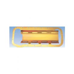 Milodon Windage Tray Louvered Steel Cadmium Ford FE-Series