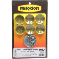 Milodon Freeze Plug Complete Engine Brass Natural Mopar B / RB-Series K