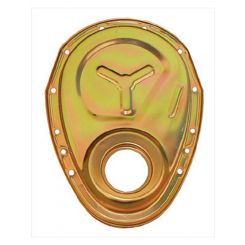 Milodon Timing Cover 1 Piece Steel Cadmium Small Block Chevy