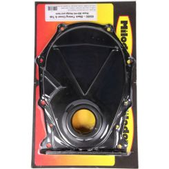Milodon Timing Cover 1 Piece Seal / Timing Tab Included Steel Black Oxi
