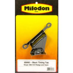 Milodon Timing Tab Degreed Steel Black Paint Mopar B / RB-Series / Hemi