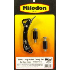 Milodon Timing Pointer Adjustable Stainless Hardware Billet Aluminum Bl