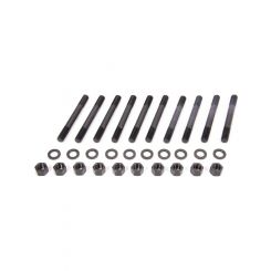 Milodon Main Stud Kit Hex Nuts 2-Bolt Mains Chromoly Black Oxide AMC V8