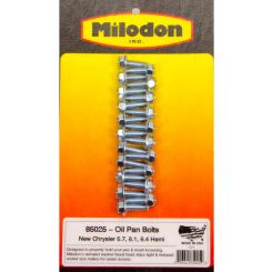 Milodon Oil Pan Bolt Kit Hex Head Steel Cadmium Mopar Gen III Hemi Kit