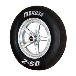 Moroso Tire Drag Front DS2 24.0 x 5.0-15 Bias-Ply 4 Ply Nylon White Let