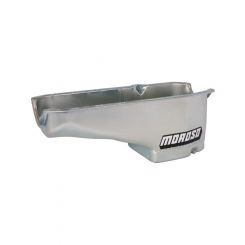 Moroso Engine Oil Pan Street / Strip Rear Sump 6 qt 8-1/4 in Deep Steel