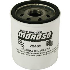 Moroso Oil Filter Canister Screw-On 3-1/2 in Tall 13/16-16 in Thread St
