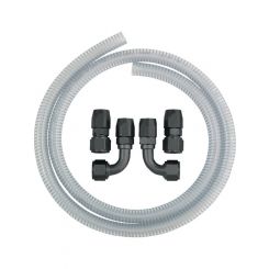 Moroso Vacuum Pump Line Kit 6 ft Steel Reinforced Hose Two 90 Degree 12