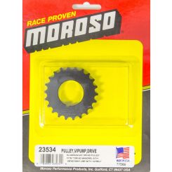 Moroso Vacuum Pump Pulley HTD 22-Tooth 1 in Mandrel 1/8 in Keyway Alumi