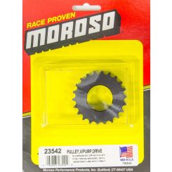 Moroso Crankshaft Pulley HTD 22-Tooth 1 in Mandrel 1/8 in Keyway Alumin