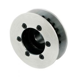 Moroso Alternator Pulley HTD 20-Tooth 0.59 in Shaft Aluminum Black Anod
