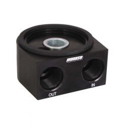 Moroso Oil Cooler Adapter Sandwich 13/16-16 in Center Thread 10 AN Fema
