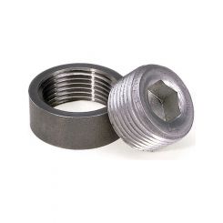 Moroso Oil Pan Inspection Plug Weld-On 1 in NPT Steel Bung Aluminum Plu