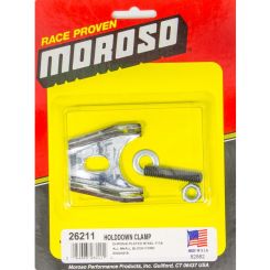 Moroso Distributor Hold Down Heavy Duty Stud Mounted Steel Chrome Small
