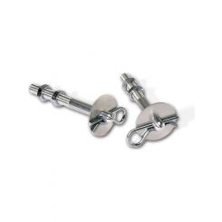 Moroso Hood Pin Lightweight Aluminum 3/8 in OD x 4 in Long 1-1/2 in OD