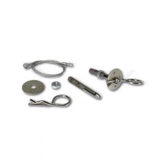 Moroso Hood Pin Oval Track Hood Pin Set 3/8 in OD x 3 in Long 1-1/2 in