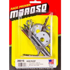 Moroso Hood Pin Oval Track Hood Pin Set 3/8 in OD x 4 in Long 1-1/2 in