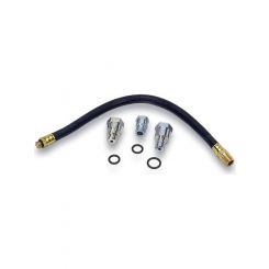 Moroso Spark Plug Air Hose Adapter 14, 18 mm Thread 12 in Rubber Hose K