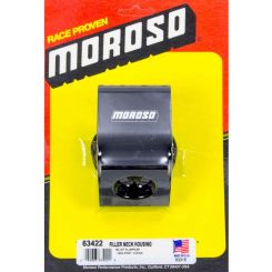 Moroso Water Neck Manifold 2-5/16 in Tall 16 AN Female x 1/2 in NPT Fem