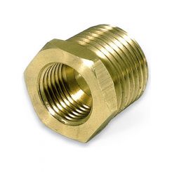 Moroso Fitting Adapter Straight 1/2 in NPT Male to 5/8-18 in Female Bra