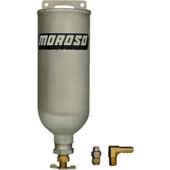 Moroso Recovery Tank Coolant 1 qt 3/8 in Hose Fitting Vented Petcock Al