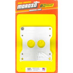 Moroso Carburetor Adapter 3/4 in Thick 2 Hole Holley 2-Barrel to Square