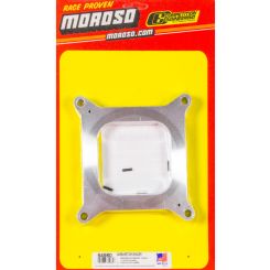 Moroso Carburetor Spacer 1 in Thick Open Square Bore Cast Aluminum