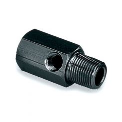Moroso Fitting Gauge Adapter Straight 3/8 in NPT Male to 3/8 in NPT Fem