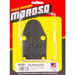 Moroso Fuel Pump Blockoff Aluminum Anodize Small Block Chevy