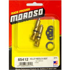 Moroso Needle and Seat 0.130in Seat Center-Hung Floats Pair
